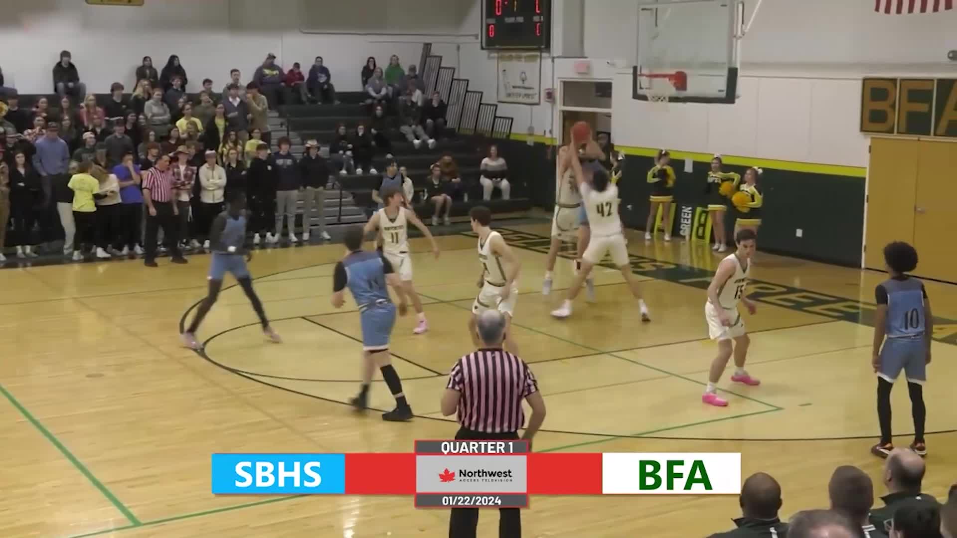 Thumbnail image for BFA Bobwhite BBall vs South Burlington | 1/22/2024