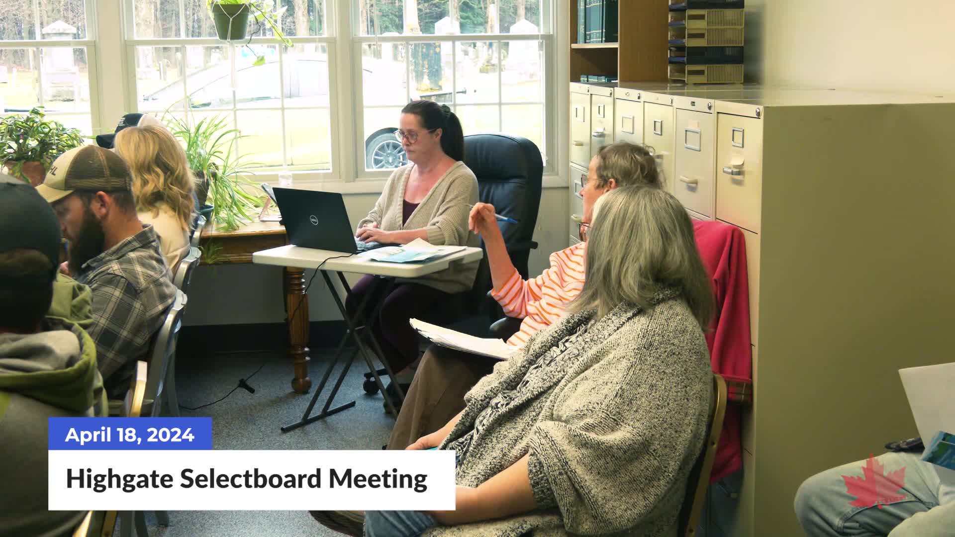 Thumbnail image for Highgate Selectboard Meeting | 4/18/2024