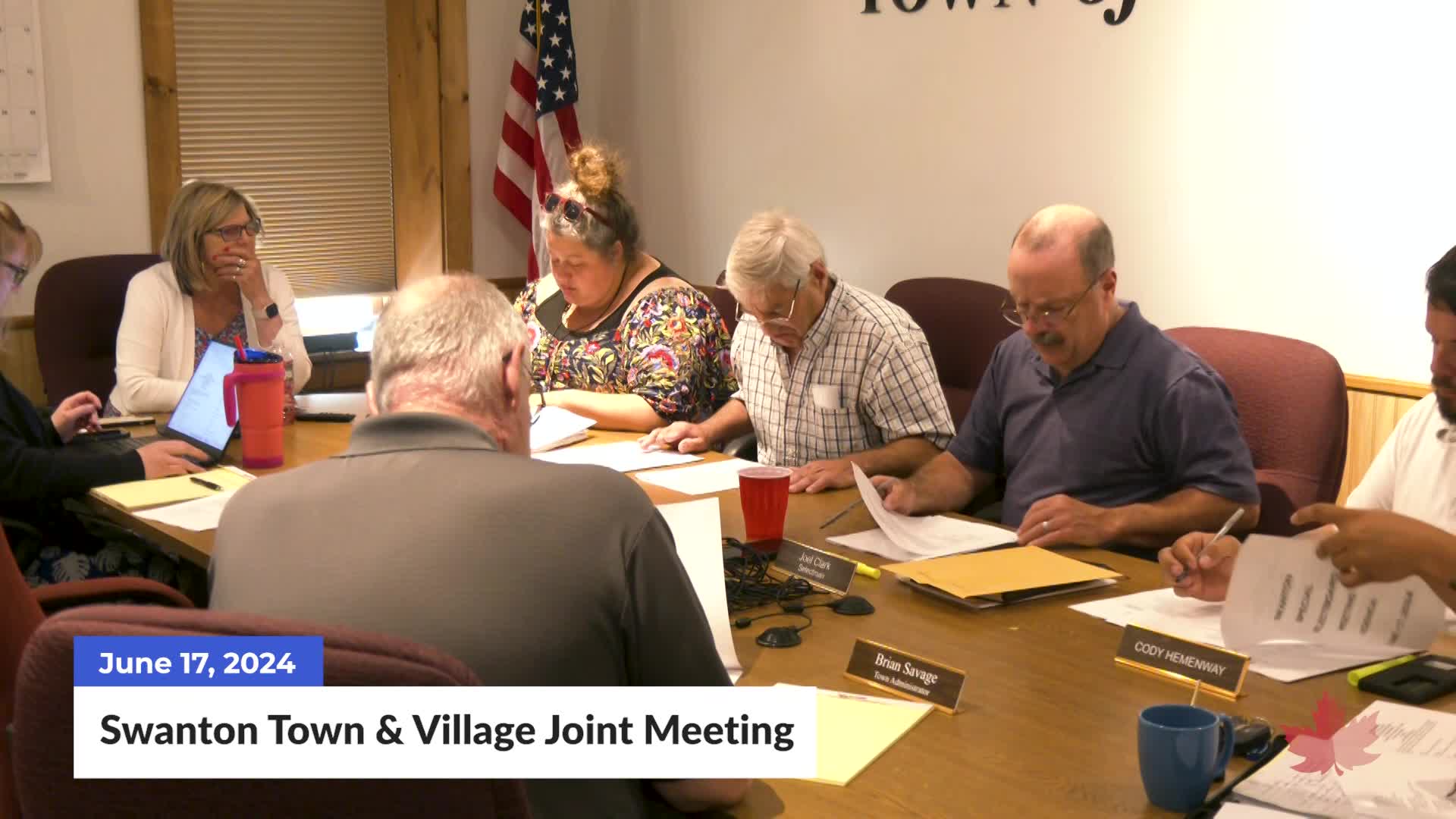 Thumbnail image for Swanton Town and Villlage Joint Meeting | 06/17/2024