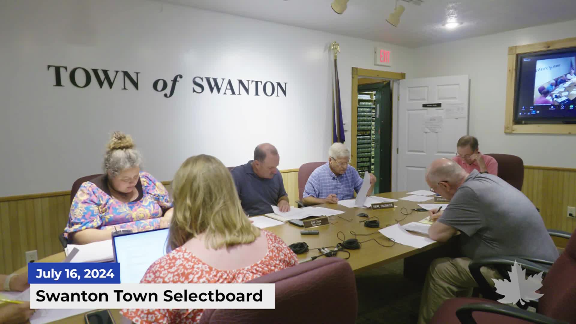 Thumbnail image for Swanton Town Selectboard | 07/16/2024