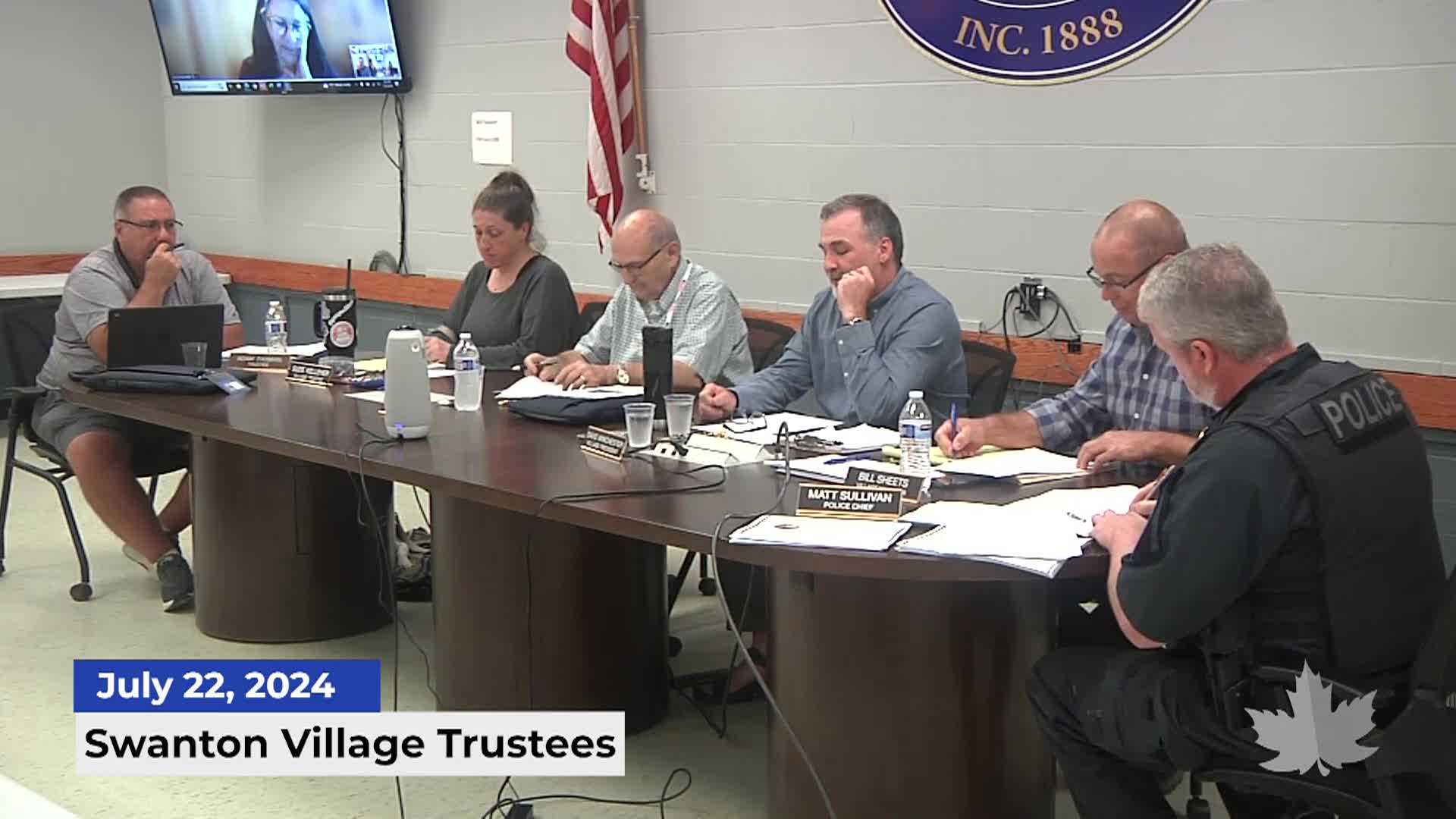 Thumbnail image for Swanton Village Trustees | 07/22/2024