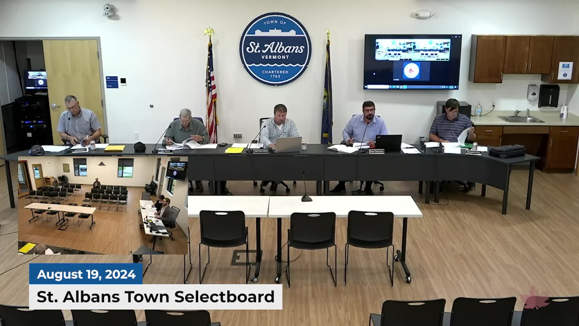 Thumbnail image for St Albans Town Selectboard | 08/19/2024