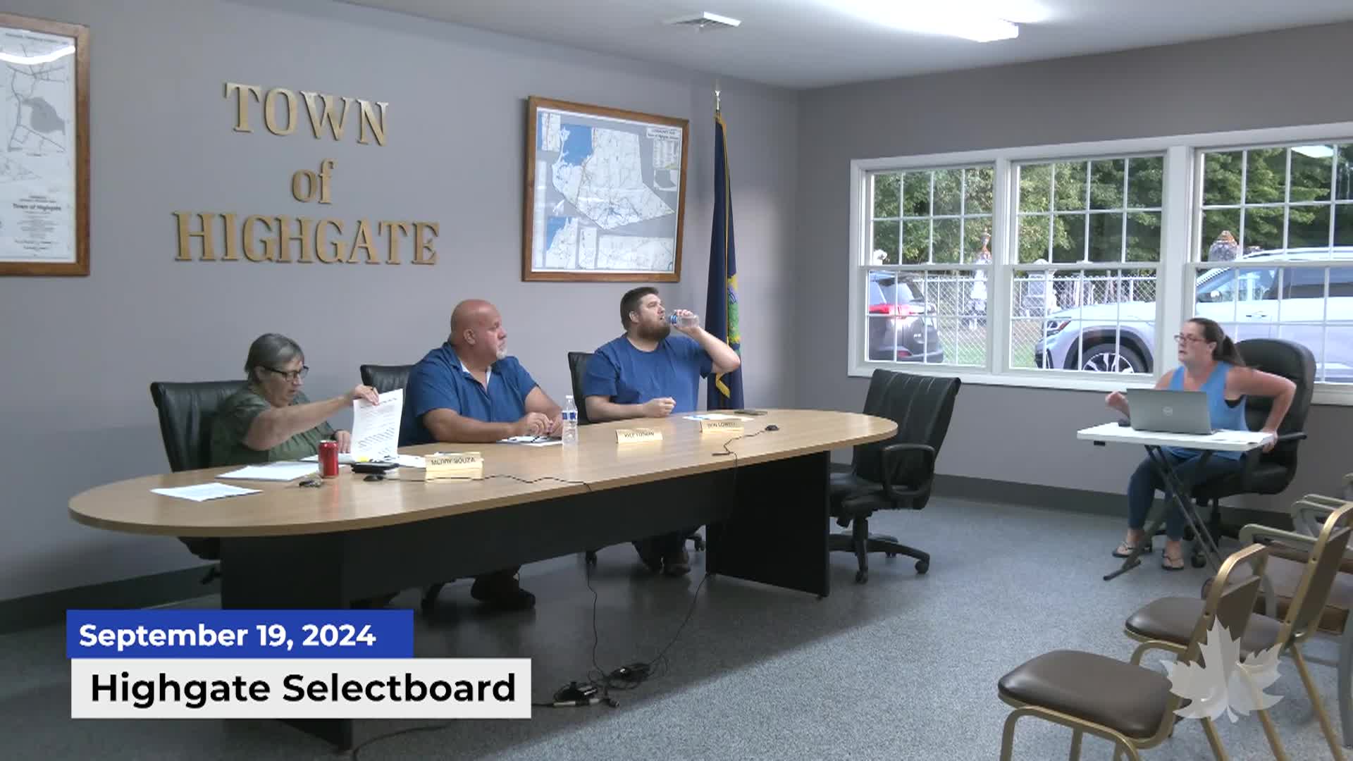 Thumbnail image for Highgate Selectboard | 09/19/2024