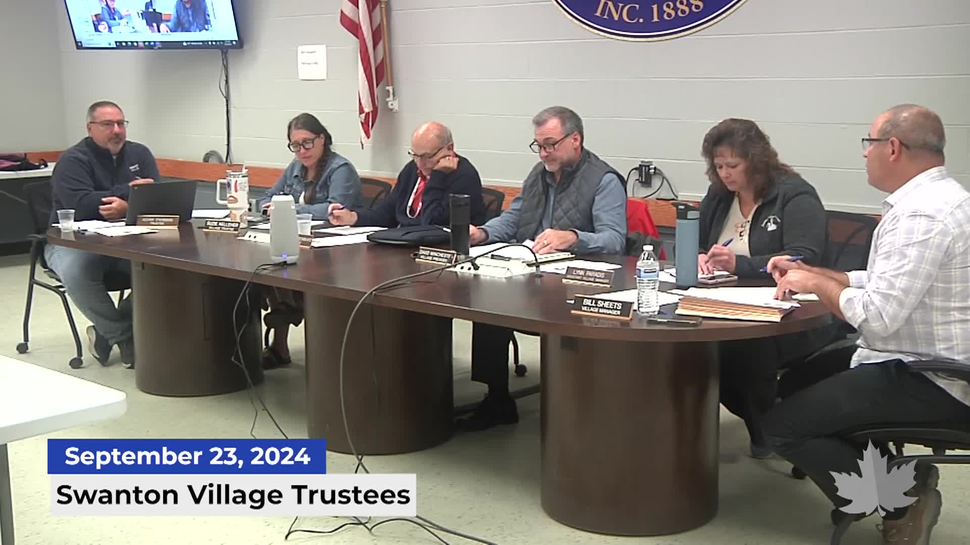 Thumbnail image for Swanton Village Trustees | 09/23/2024