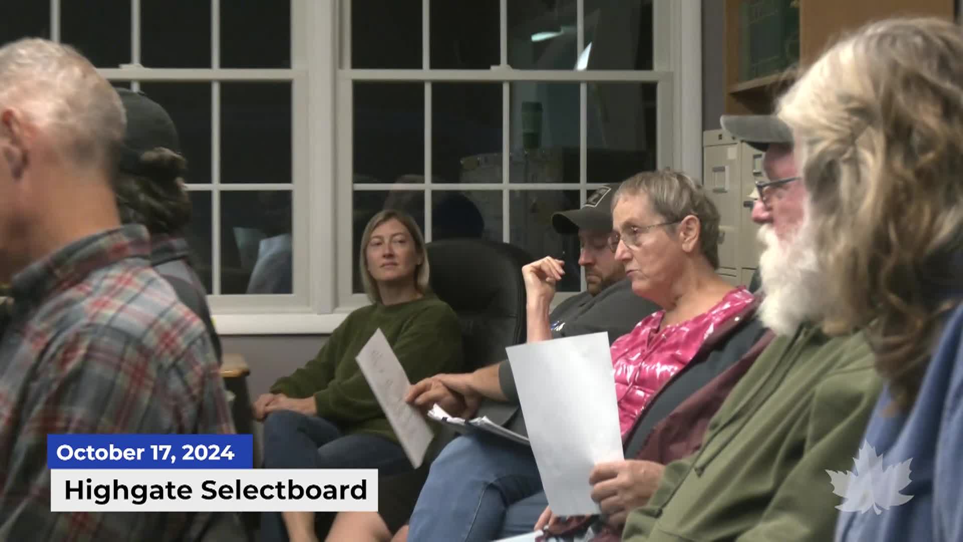 Thumbnail image for Highgate Selectboard | 10/17/2024