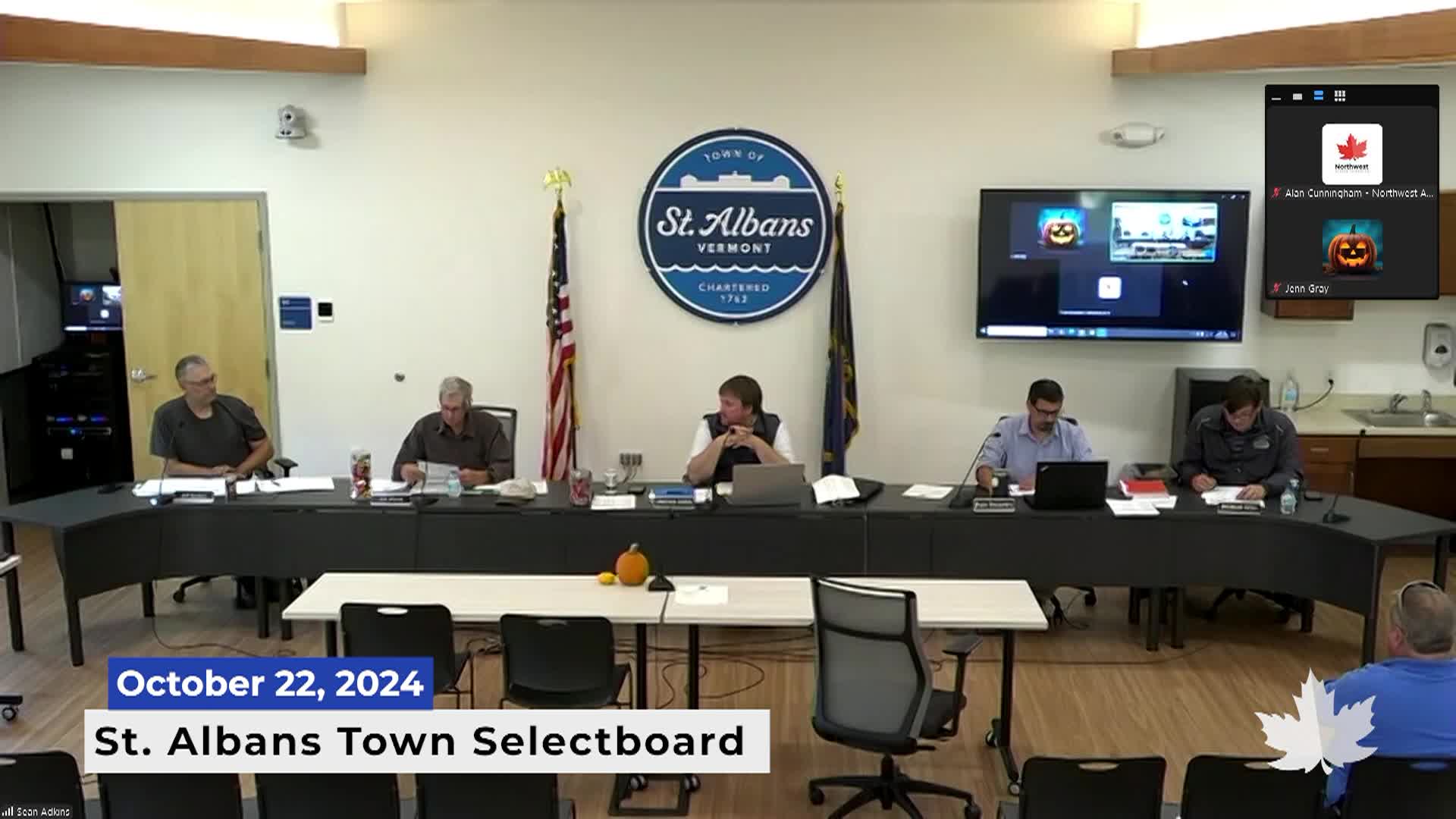 Thumbnail image for St Albans Town Selectboard | 10/22/2024