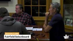Navigate to Fairfield Selectboard | 11/12/2024