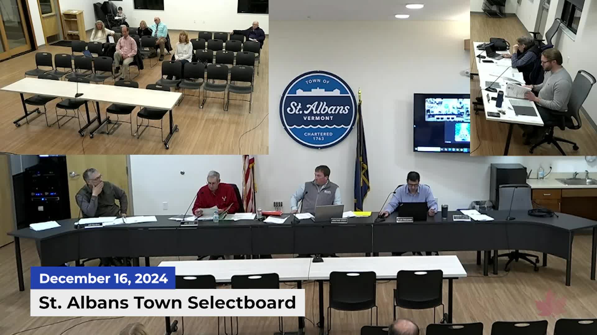 Thumbnail image for St Albans Town Selectboard | 12/16/2024