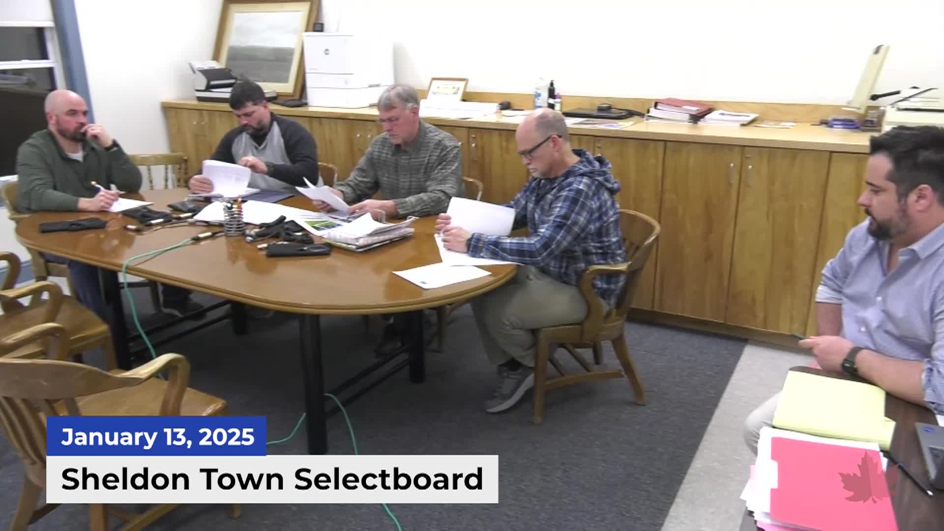 Thumbnail image for Sheldon Selectboard 1/13