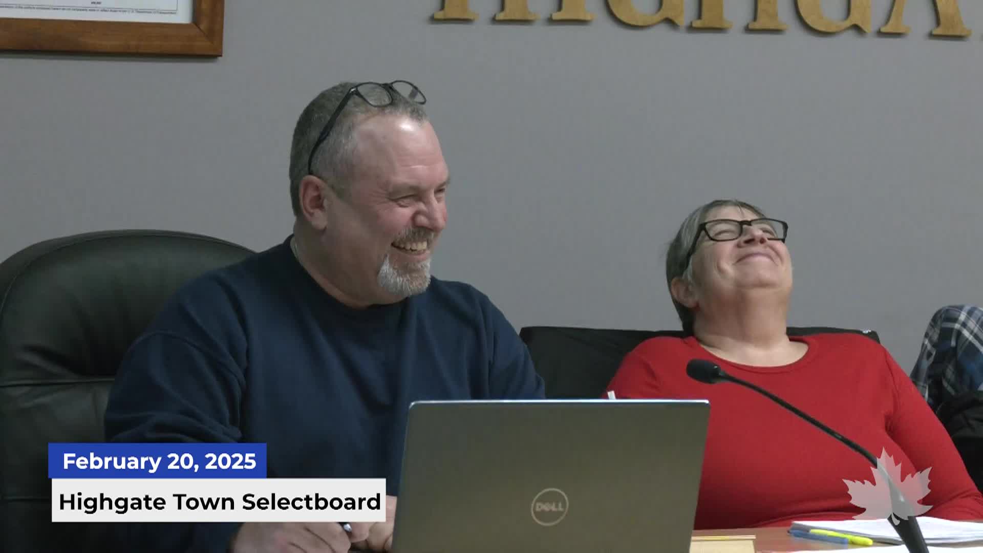 Thumbnail image for Highgate Selectboard | 02/20/2025