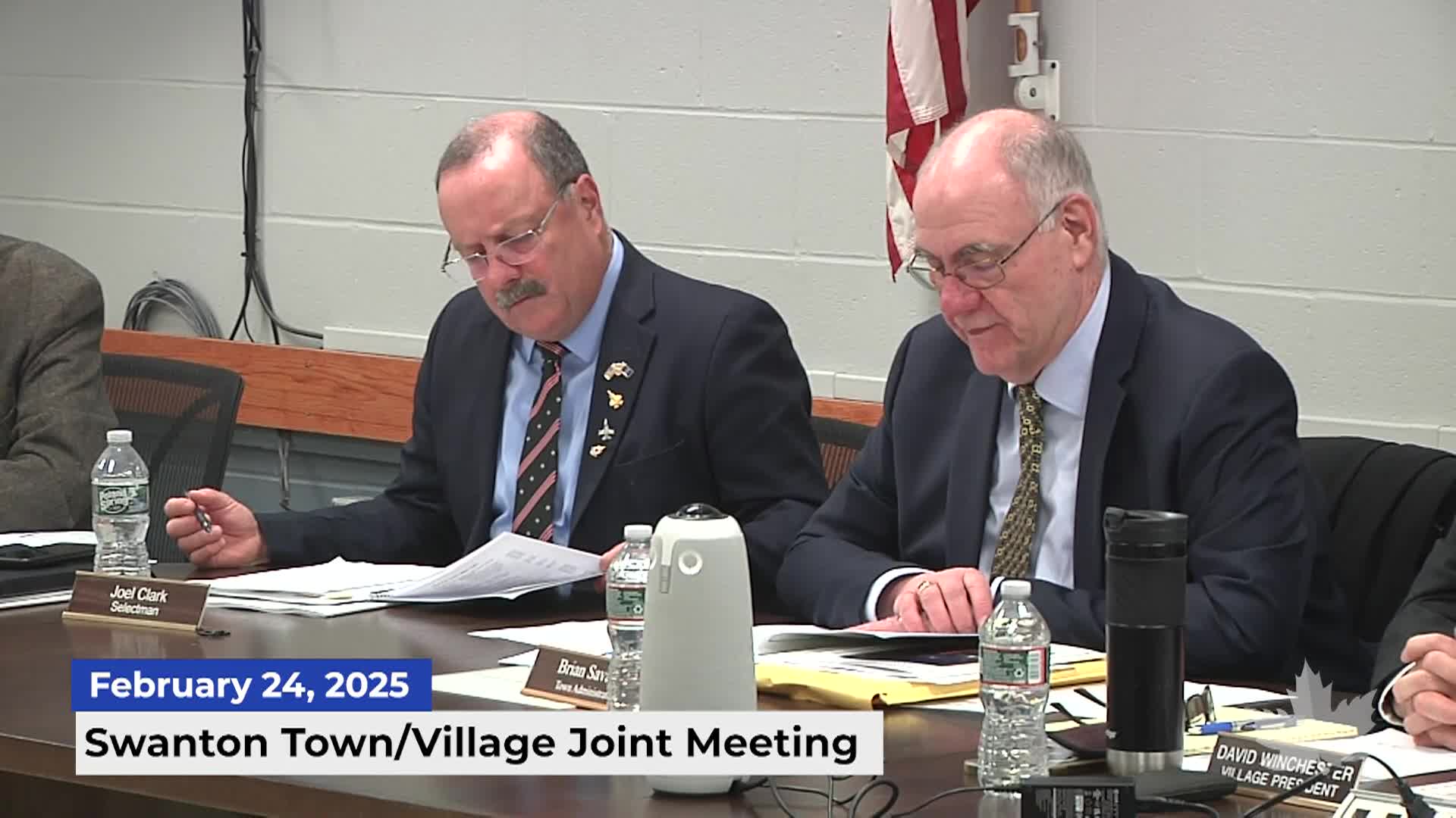 Thumbnail image for Swanton Village Trustees Joint Meeting | 02/24/2025