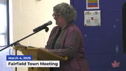 Navigate to Fairfield Town Meeting | 03/04/2025