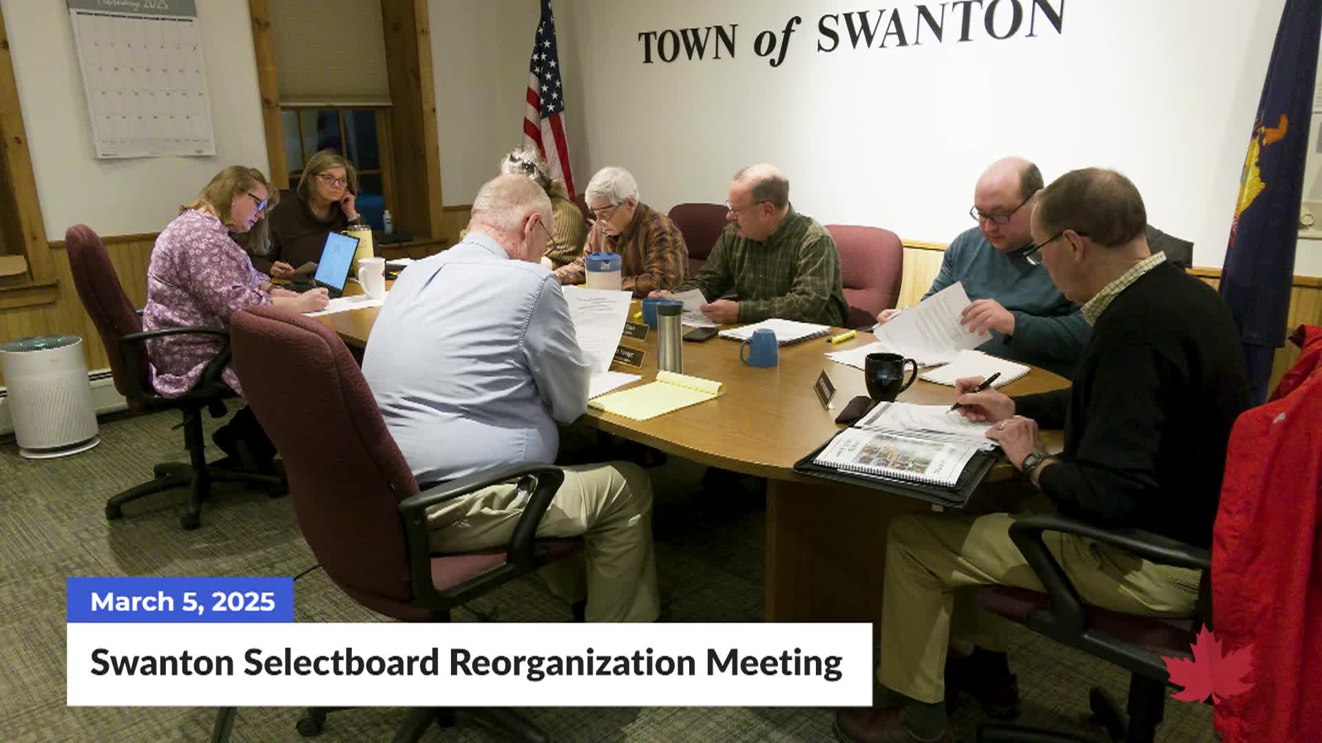 Thumbnail image for Swanton Selectboard Reorganizational Meeting | 03/05/2025