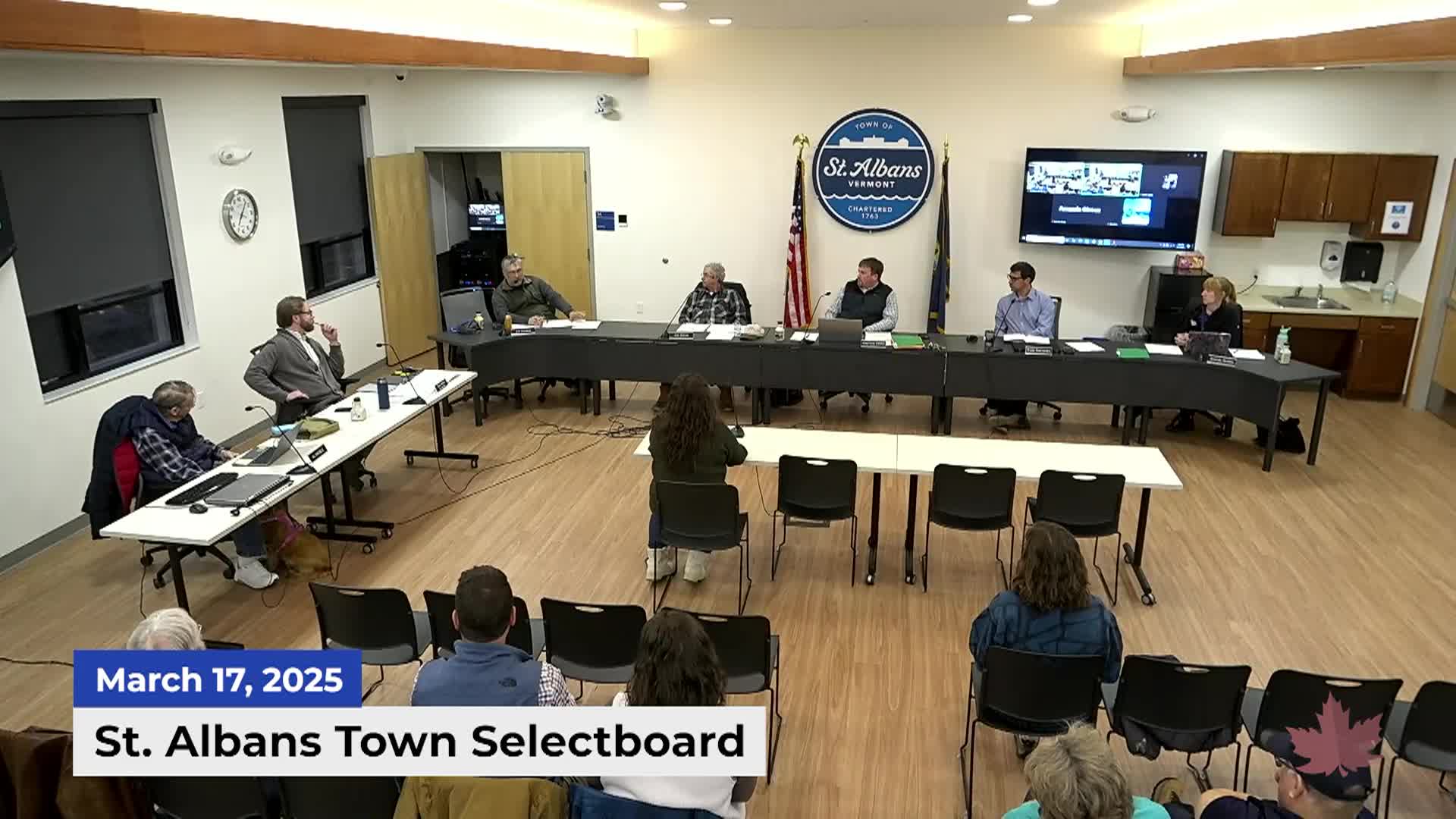 Thumbnail image for St Albans Town Selectboard 3/17