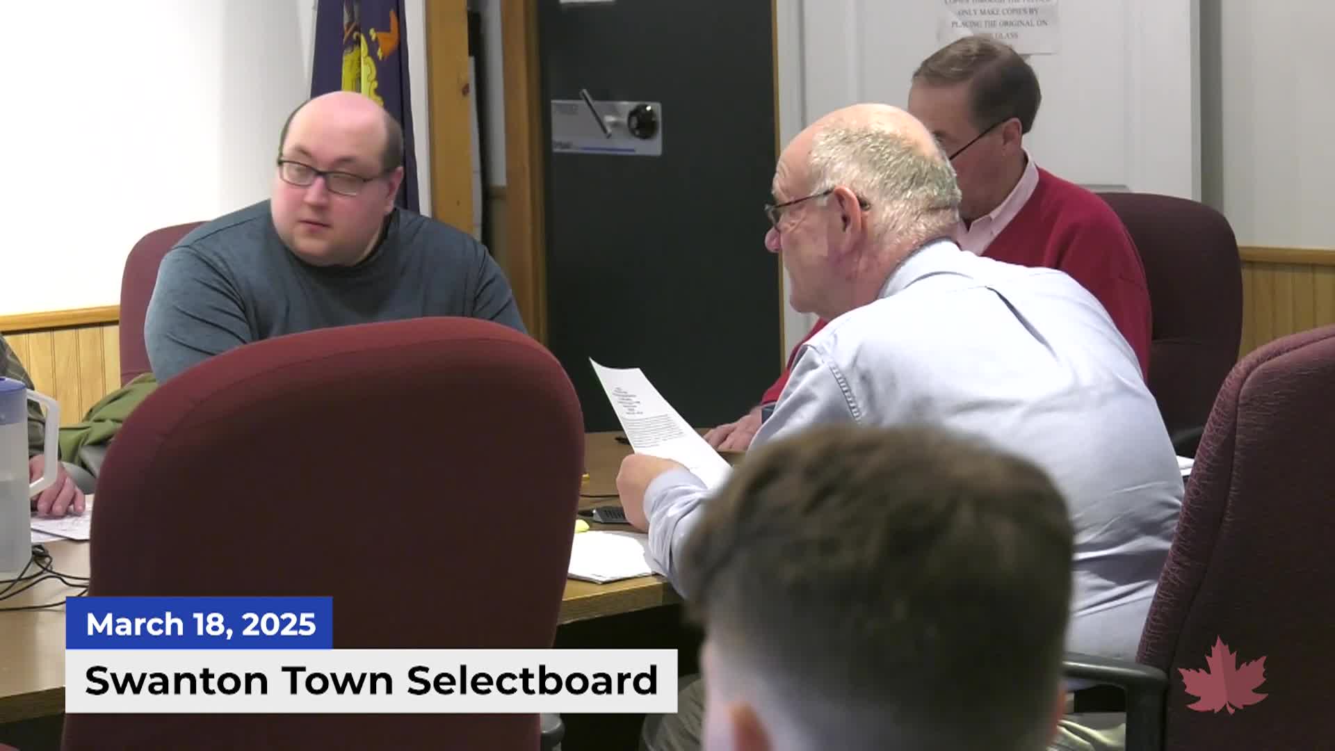 Thumbnail image for Swanton Town Selectboard | 03/18/2025