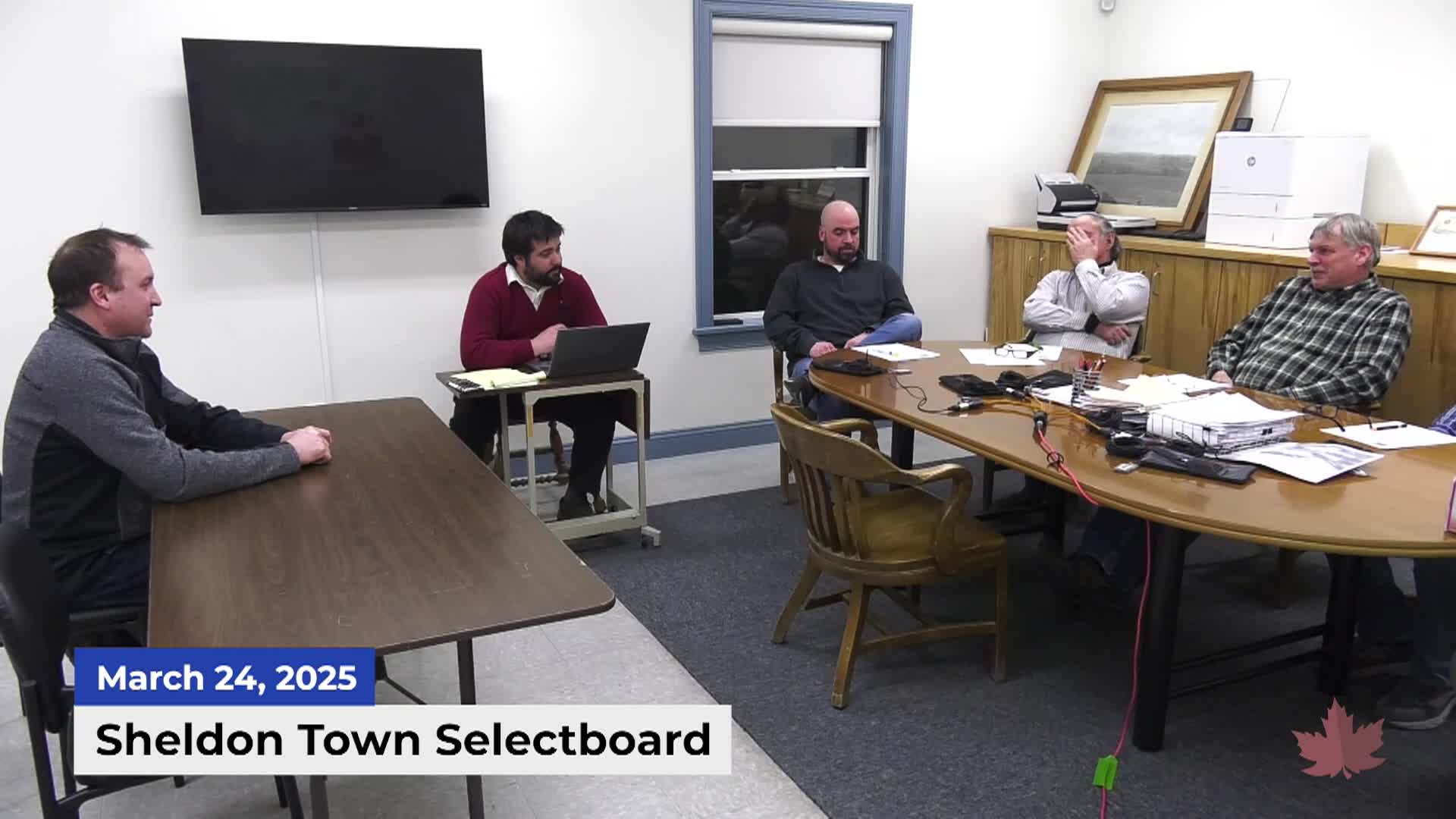 Thumbnail image for Sheldon Town Selectboard 3/24