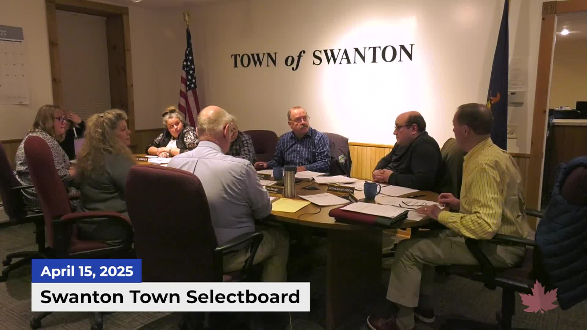Thumbnail image for Swanton Town Selectboard 4/15