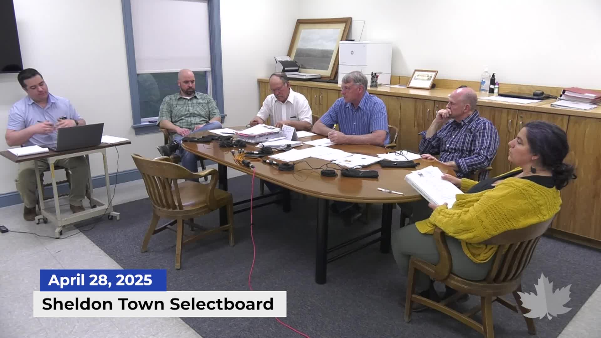 Thumbnail image for Sheldon Town Selectboard | 04/28/2025