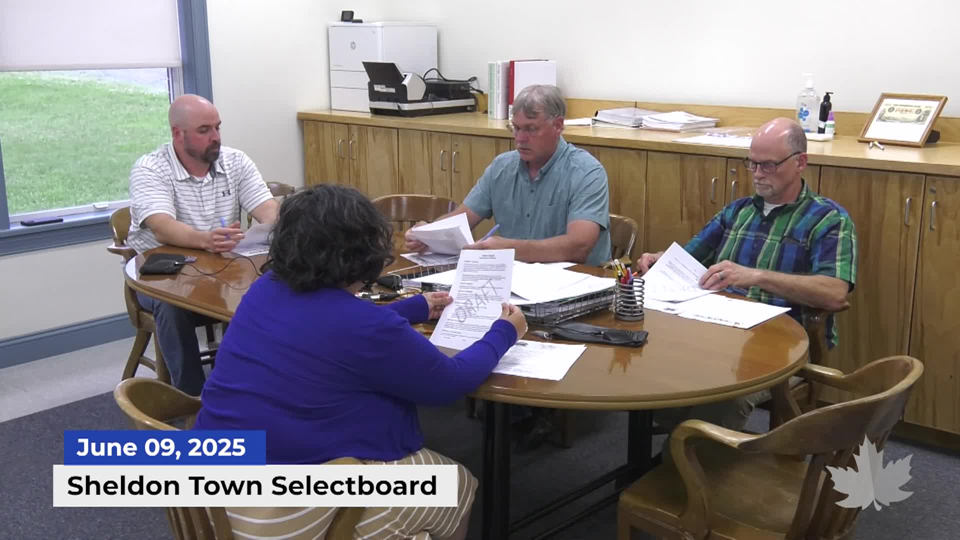 Thumbnail image for Sheldon Town Selectboard | 06/09/2025