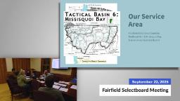 Navigate to Fairfield Selectboard Meeting | 09/22/2025