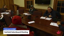 Navigate to Fairfield Selectboard 20260209