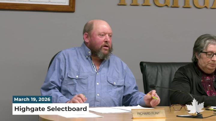 Thumbnail image for Highgate Selectboard | 03/19/2026
