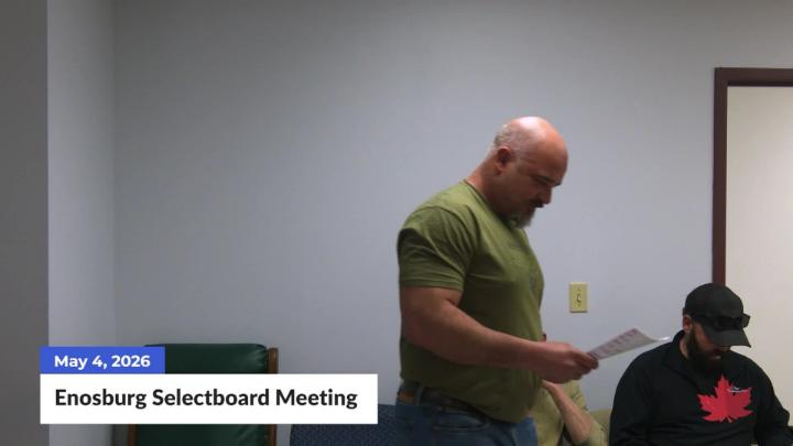 Thumbnail image for Enosburgh Town Selectboard Meeting | 05/04/2026