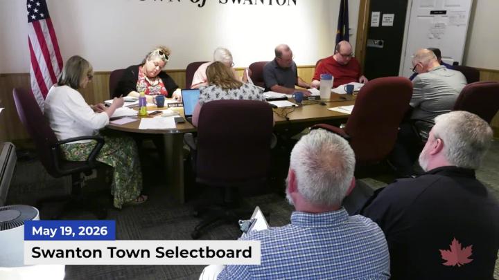 Thumbnail image for Swanton Town Selectboard | 05/19/2026