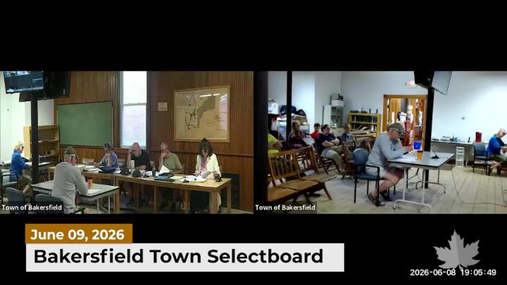 Thumbnail image for Bakersfield Selectboard | 06/08/2026