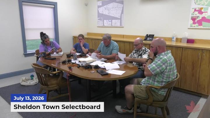 Thumbnail image for Sheldon Town Selectboard Meeting | 07/13/2026
