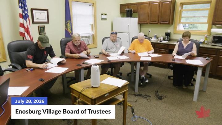 Thumbnail image for Enosburg Village Trustees | 07/28/2026