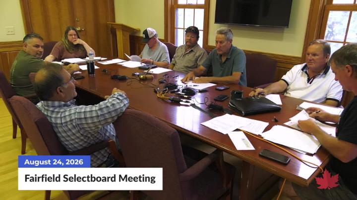 Thumbnail image for Fairfield Selectboard Meeting | 08/24/2026