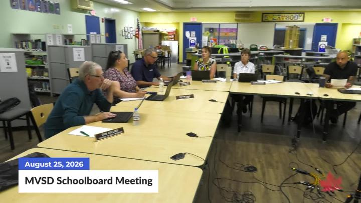 Thumbnail image for MVSD Schoolboard Meeting | 08/25/2026