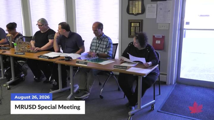 Thumbnail image for MRUSD Schoolboard Special Meeting | 08/26/2026